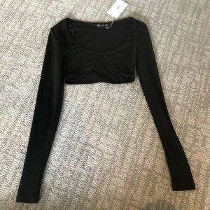 Lioness black crop top